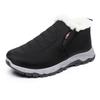 2025 Nuevos Zapatos de Algodón para Mujer de Invierno con Suela Gruesa Antideslizante y a Prueba de Frío, Cómodos y Casuales con Forro Polar, Zapatos de Madre Gruesos y Cálidos para Mujer