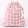Bolsas de Cordón de Algodón y Lino Estampadas, Bolsas de Lino, Bolsas de Almacenamiento de Algodón para Organizar Artículos Misceláneos, Ropa Interior y Accesorios