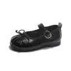 Zapatos de Princesa de Cuero con Lazo para Niñas 2026 Otoño Nuevos Mocasines Planos para Niñas Pequeñas Calzado Infantil Poco Profundo Venta al por Mayor