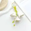 Chaveiro de Tulipa Estilo Europeu e Americano Acessório de Moda Pingente para Bolsa Ins Estilo Simples Pingente de Flor Artificial Pu