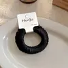 Goma para el pelo plisada de alta elasticidad estilo coreano para mujer, simple, suave y delicada con el cabello, elegante banda para el pelo