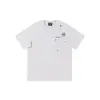 Bordado de Copos de Nieve Estilo Americano Tendencia Manga Corta Unisex Verano Nueva Marca de Moda Top para Pareja con Hombros Caídos Estilo Hong Kong