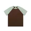 Camiseta raglán de peso pesado AG260 g, a juego de colores, guía de llegada, algodón peinado, manga corta, algodón estampado, camiseta corta de algodón