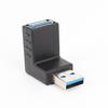 Cotovelo inferior USB3.0 macho-à-fêmea extensão de dados de ângulo reto adaptador de computador L-tipo 90 graus macho-para-fêmea