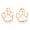 Huella de Pata de Gato Linda Accesorios para Joyería DIY Accesorios de Goteo de Aceite Accesorios para Pendientes Collar Pulsera Colgante para Teléfono Móvil