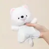 Brinquedo de pelúcia tipo puff, boneca de pelúcia de ovelhinha, fantoche de mão companheiro para apertar, brinquedo de pelúcia, presente de aniversário infantil para meninas