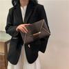 Moda Femenina Primavera 2025 Elegante Bolso de Mano Texturizado Color Sólido Simple para Mujer Bolso Pequeño de Moda Bolso de Noche para Mujer Ropa de Trabajo
