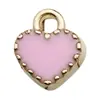 Set Mixto de 30 Colgantes de Corazón con Llave Serie San Valentín Rosa para Pulsera Collar DIY Accesorios de Joyería Transfronterizos