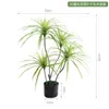 Planta Verde Artificial de Lujo Ligero Madera Milenaria Decoración de Sala de Estar Planta en Maceta Flor Artificial Biónica Árbol de Sangre de Dragón Adornos de Pie para Interiores