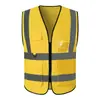 Chaleco Reflectante Transpirable de Verano, Ropa Fluorescente para Obras de Construcción, Sanidad de Tráfico, Escuelas de Manejo, Supermercados, Personalizable con Impresión de Logo
