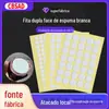 Branco 1mm esponja cola vela pavio fixo base ponto dupla face adesivo forte redondo eva espuma cola atacado