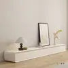 2025 Novo Gabinete de TV Mesa de Centro Combinação Moderno Simples Sala de Estar Casa Estilo Creme Madeira Maciça Gabinete de TV de Chão