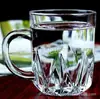 Caneca de chá transparente perfumada com alça copo de cerveja vidro copo de água criativo Copo de escritório padrão espada caneca pequena cor spray