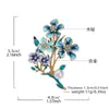 Novo Broche de Flor-de-Não-Me-Esqueça com Acabamento de Luxo, Broche Comemorativo do Dia Mundial de Conscientização sobre o Alzheimer, Fornecido Diretamente pelo Fabricante