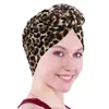 Nuevo Sombrero Turbante Espiral con Remolino de Comercio Exterior Europeo y Americano Transfronterizo con Estampado de Seda de Leche Sombrero Turbante Indio