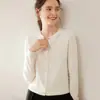 Cardigan de Suéter de Cachemira para Mujer Baicaierong Otoño/Invierno 2026 Diseño Versátil Tejido de Lana