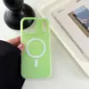 Funda Magnética Dos en Uno de Gel para Teléfono Adecuada para Apple 17Pro Funda Magnética para iPhone 16 Color Puro 15Pro