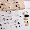 Pegatinas para Uñas con Diseño de Moño de Cereza Planas con Adhesivo Gato Graffiti Estrella Joyería Estilo Dh