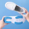 Sapatos de enfermeira com almofada de ar femininos quatro estações couro sola grossa antiderrapante sola macia respirável trabalho sapatos médicos femininos uma geração de cabelo