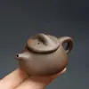 Mini Bule de Areia Roxa Pode Ser Levantado e Brincado com a Ponta do Dedo Animal de Chá Brincadeira de Chá Acessórios para Conjunto de Chá Kung Fu Ornamentos Fornecimento Direto da Fábrica