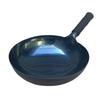 Olla de Hierro Forjado a Mano Auténtica de Zhangqiu, Olla de Hierro a la Antigua, Sartén Antiadherente Sin Recubrimiento, Fondo Redondo Espejo, Fondo Plano, Wok a la Antigua