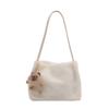Bolsa Peluda de Design Nicho High-End para Mulheres 2024 Nova Outono e Inverno Bolsa de Pelúcia Ombro Único Grande Capacidade Bolsa Tote
