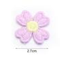 Bolsa Nova Bordada Flor Bauhinia Peça Florzinha de Cinco Pétalas Bordado em Tecido Adesivo DIY Acessório Decorativo de Cabeça Feminino
