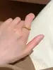 Novo anel fosco de estilo simples e doce para mulheres, moderno, de alta qualidade, elegante, personalizado, anel aberto ajustável para mulheres