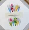Nai Zi Unhas Vestíveis Feitas à Mão Série Estilo Europeu e Americano Coleção de Comércio Exterior Estilo Esculpido Pintado à Mão de Alta Qualidade Adesivos de Arte para Unhas Vestíveis