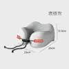 Almohada de Viaje para Cuello Espuma Viscoelástica Almohada en Forma de U Almohada para Dormir en Avión Almohada para Cuello Almohada de Soporte Cervical Almohada Portátil en Forma de U