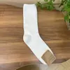 Calcetines Etna para Mujer Importados de Dongdaemun, Corea del SurDe Media Caña Lisos Acanalados Otoño e Invierno Nuevos Calcetines de Algodón en Gris al por Mayor
