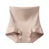 Calcinha modeladora estilo gelatina, de cintura alta, leve e luxuosa, macia e confortável, com efeito de controle de barriga, sem bordas que enrolam, respirável e sem costura, proporcionando uma sensação de que você não está usando nada.. Roupa íntima feminina, modelo 9619