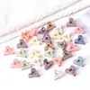 2 cm Brillante Color Macarrón Tarjeta Superior Flequillo Infantil Cabello Lateral Pinza de Plástico Joyería al por Mayor Suministro Transfronterizo