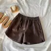 Pantalones Casuales Rectos de Otoño e Invierno Combinan con Todo para Mujer, Pantalones Cortos de Pierna Ancha Ligeramente Sueltos, Pantalones de Bota de Cuero Elásticos de Cintura Alta Color Curry