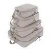 Juego de Cuatro Piezas de Bolsas de Compresión para Viaje, Bolsas de Compresión Impermeables de Nylon, Bolsas de Almacenamiento de Compresión para Viajes de Negocios, Bolsas de Almacenamiento para Ropa de Viaje