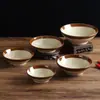 Tigelas pequenas de melamina estilo retrô para pratos de hot pot, perfeitas para uso comercial, com um design nostálgico que lembra barracas de comida de rua. Ideal para servir acompanhamentos de hot pot, bucho, molhos para mergulhar e temperos