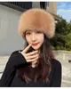 Novo Estilo Coreano Outono e Inverno Pelo de Raposa Inverno Espessado Couro Imitação Mongol Chapéu Quente Proteção para Orelhas Princesa Fada