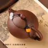 Cosas Buenas Cuerda Creativa para Tetera Lian Tapa de Tetera de Arcilla Púrpura Tapa de Taza Cordón Resistente a Caídas Wen Juego Cuerda Tejida a Mano para Juego de Té