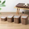 Cubo de drenaje para el hogar, cubo de agua para té, cubo de residuos de té, cubo de agua residual de plástico, accesorios para juegos de té Kung Fu, papelera para mesa de té, cubo de té pequeño