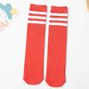 Calcetines infantiles de tres rayas calcetines apilados calcetines deportivos de rayas tubulares para niños y niñas calcetines de estudiante calcetines infantiles calcetines de algodón para pantorrilla de rendimiento