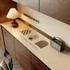 Tapete de Mesa para Armário de Vento à Prova d'Água à Prova de Óleo Sem Lavar Tapete para Armário de Sapatos de Entrada Armário Doméstico de Cinco Gavetas Armário de Vinho Tapete à Prova de Poeira