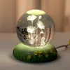 Ramo Bola de Cristal Luminosa Tulipán Luz de Noche Adorno Regalo para Cumpleaños de Niñas Regalo para Mejores Amigas Regalo para el Festival Qixi para Novia