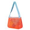 Bolsa de Almacenamiento de Papelería de un Solo Hombro, Bolsa de Playa para Colección de Juguetes de Pegatinas, Malla para Ropa de Niños, Tela de Malla Engrosada Plegable