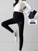 Leggings de maternidade para primavera e outono, novo modelo fino 2026 tamanho grande calça tubarão Barbie, calça de maternidade que não escorrega