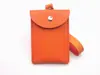 Bolsa de Almacenamiento Portátil para Auriculares, Billetera para Monedas de Cuero PU Estilo Urbano, Llavero Portatarjetas