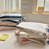Colcha de Verão de Algodão de Fibra Longa Classe A com 60 Contagens, Colcha Lavável para Ar Condicionado, Colcha de Bebê Fofa com Desenhos Animados com Núcleo Fino de Soja