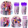 Artículos más vendidos transfronterizos: Suministros para Fiesta de Cumpleaños Temática Cazador de Brujas, Decoraciones, Vajilla Desechable, Mantel y Banderines