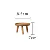 Soporte para Flores Base de Maceta de Cerámica Estante para Flores Soporte para Acuario Jarra de Vino Adorno Creativo Soporte para Comedero de Gato y Perro Mini