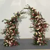Nuevo Arco de Hierro para Bodas Soporte de Flores Forma de Cuerno Puerta Decoración de Boda al Aire Libre Arco Decoración de Fondo de Boda