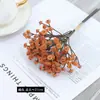 Ramo Artificial de Gipsófila de Colores Otoñales para Bodas, Ramo de Novia, Arreglos Florales de Oficina, Flores Artificiales de Plástico Transfronterizas